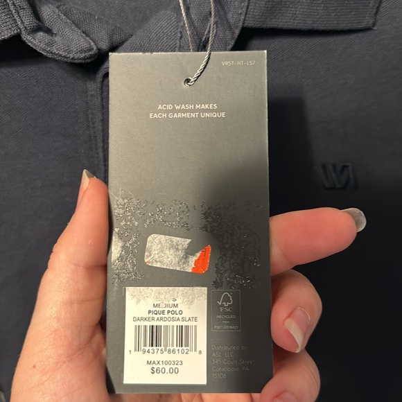 NWT Men's VRST navy polo size medium - Picture 3 of 3